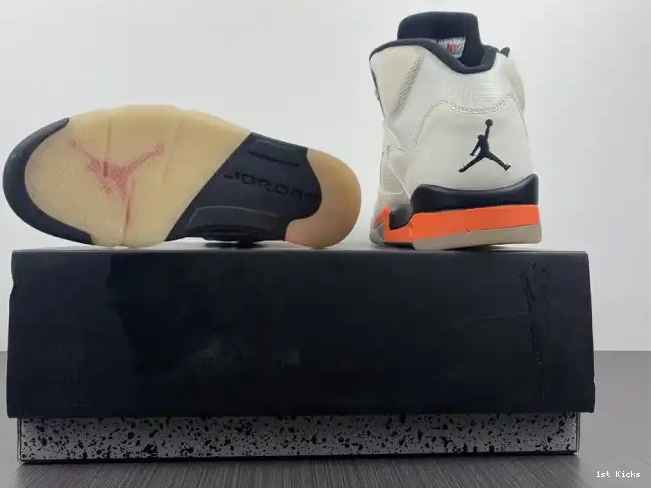 1st Kicks Shoes Jordan DC1060-100 5 Retro Orange Total 0506